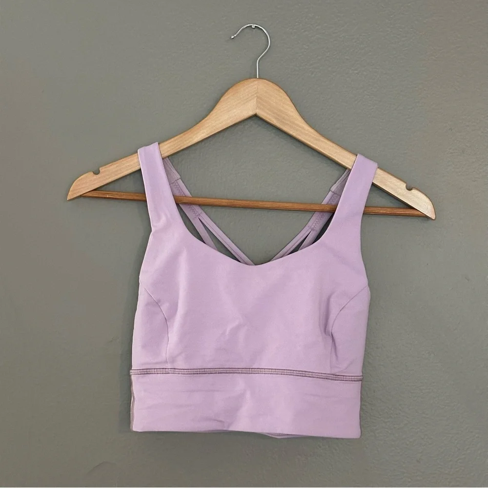 lululemon athletica Light Purple Strappy Sports Bra - Picture 2 of 4
